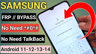 New Method 2025 || All Samsung Frp Bypass 2024 Android 11-12-13-14 || No *#0*# - No Need TalkBack