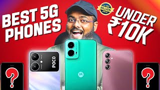 TOP 5 Best 5G Phones Under 10000 in Flipkart Big Billion Sale 2024 🔥