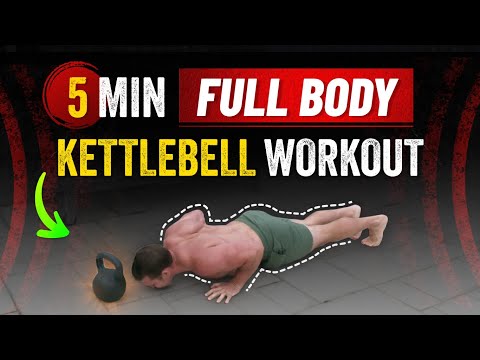 5 Minute Single Kettlebell Workout [Hits FULL Body!] | Coach MANdler