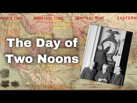 18th November 1883: The Day of Two Noons sees four standard time zones applied in the USA