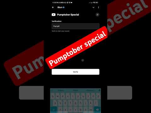 Pumptober special blum code