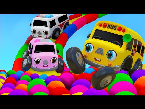 Playground Song | Color Balls & Sing a Song! | Nursery Rhymes & Kids Songs - Baby Car Songs TV