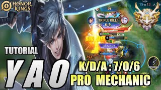 YAO Pro Mechanic Honor of Kings (HOK) best build item & technique tutorial use jungler Yao