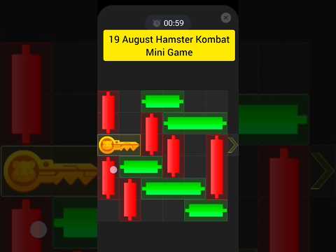 19 August Hamster Kombat Mini Game #hamsterkombat #dailypuzzle