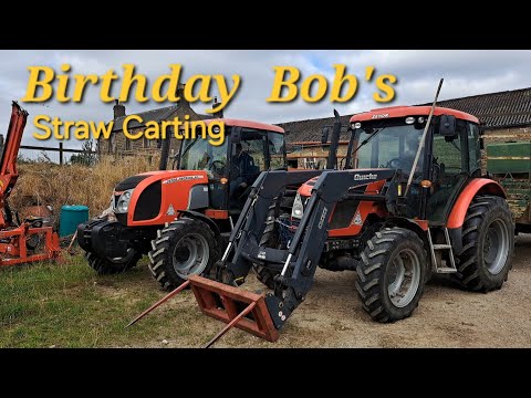 Bobs Birthday Straw Cart! 3 Zetors Cart!