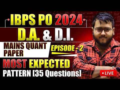 IBPS PO Mains 2024 QUANT PAPER Secrets REVEALED by Harshal Sir ! IBPS PO Mains DI & Data Analysis