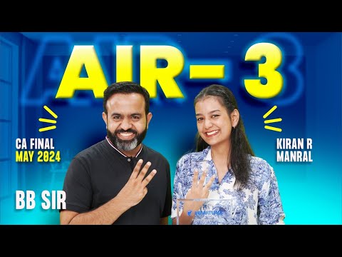 Interview with CA FINAL AIR - 3 Kiran Manral l MAY 2024 l CA Bhanwar Borana