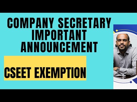 Good news | Cseet is not required | CS course | Exemption