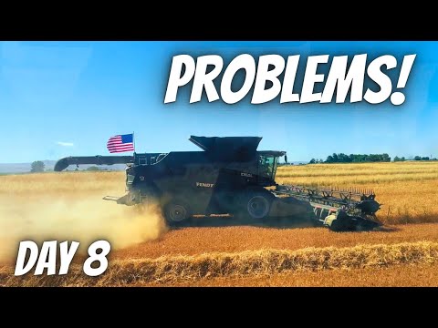 More breakdowns on day 8 of wheat harvest