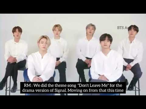 [Eng Sub] BTS talking about Film Out OST.