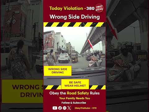 Today Violation 380 -  Stay safe on your ride—wear a helmet #otr #chennaitrafficpolice #obeytherules