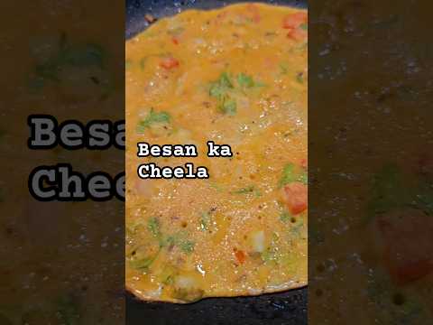 High Protein breakfast Besan ka cheela #foodbeatyumyum #trending #viral #besankacheela #highprotein