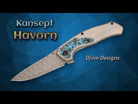 Kansept Havorn: New Flipper Knife by Djinn Designs, Beautifully Appointed!