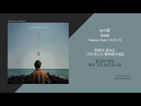 정승환 - 눈사람 // 가사