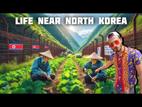 Hidden village just meters from NORTH KOREA 🇰🇵