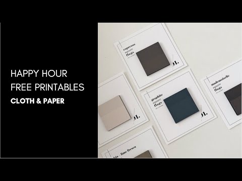 Happy Hour Friday Freebie | How to Print on Cloth & Paper Page Flags