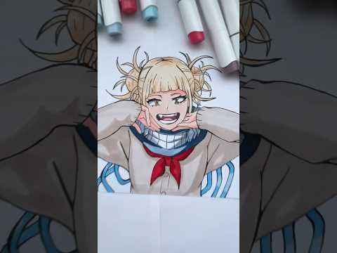 Drawing Himiko Toga🩸 My hero academia #shorts #mha