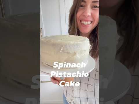 SPINACH PISTACHIO CAKE | Healthy GREEN Cake for St. Patrick’s Day