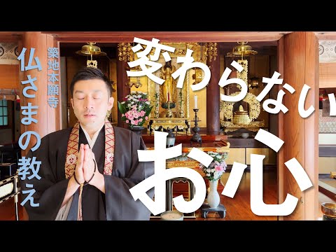 【築地本願寺 仏さまの教え】変わらない お心【遠山 泰範 師（静岡県 伊東市 宝専寺）】