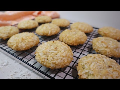 Soft and Chewy Coconut Cookies Recipe | No Chill Needed