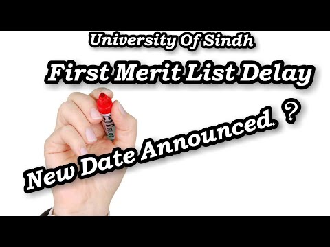 Sindh University 1st Merit List Date Announced