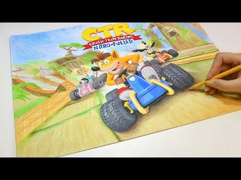 Drawing Crash Team Racing Nitro-Fueled