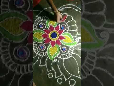 diwali special rangoli at my house#diwalidecoration #rongoli . wish u all happy diwali 🙏#viral