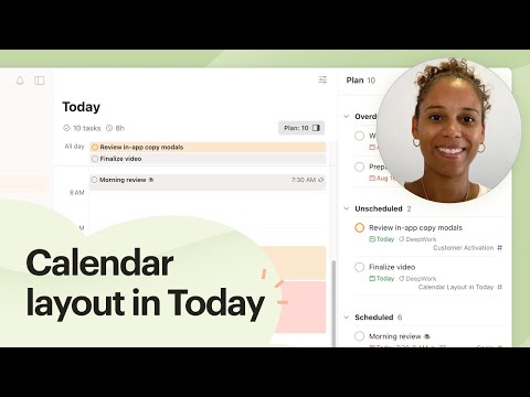 Time-block your day with the new calendar layout in Today