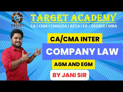 AGM AND EGM  PROCESS IN COMPANY LAW #ca #cma #cainter #cmainter #exam #claw #icai #icmai #law