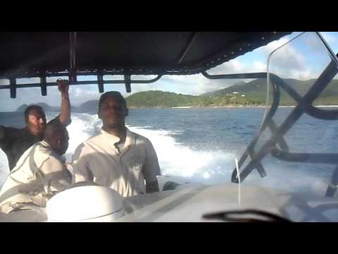 Back from Tortola on a BVI Customs boat