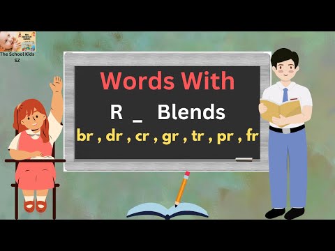 English Letter Sounds/ Phonics for Kids/ Consonant Blend/ R Blends/ Words Blends/ R Blends for Kids