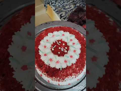 karwachauth special red velvet cake.. #karwachauth #cake #redvelvetflavor #cakedecoration