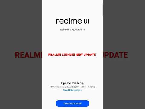 REALME C55/N55 ANDROID 14 BETA UPDATE #realmec55 #realmenarzon55 #android14