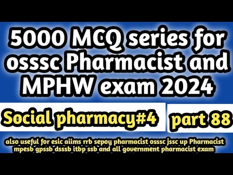 5000MCQseriesforossscpharmacistandmphwexam2024#hecpmcq#railwaypharmacistexam2024#dsssbpharmacist2024