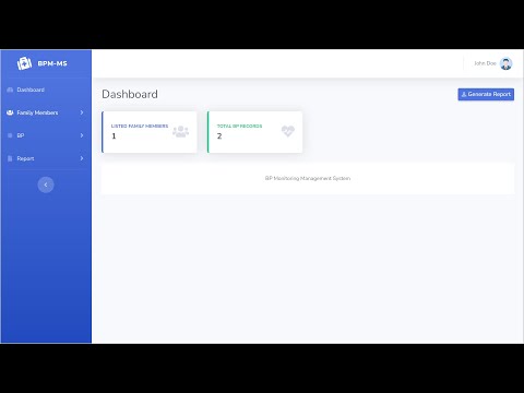 BP monitoring Management Software