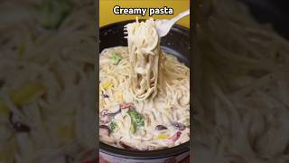 Creamy pasta - Luz in Taiwan | 濃郁白醬蔬食義大利麵 #pasta #creamy #whitesaucepasta #food #spaghetti #asmr