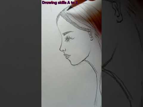 Girl easy drawing#shorts