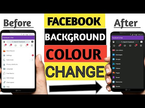 How to change facebook background theme||facebook background colour change 2020