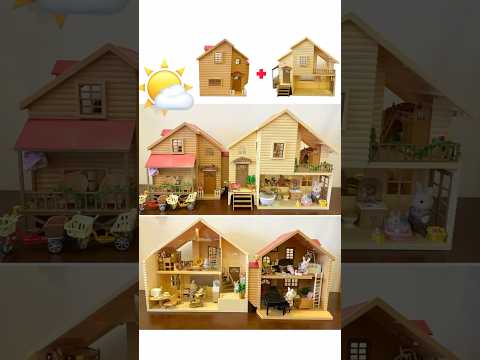 Primrose Lodge House set up & tour 🏠 #sylvanianfamilies