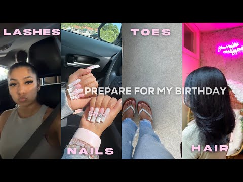 prepare for my birthday! (nails, lashes, toes, target haul, & hair)