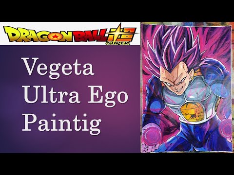 Vegeta Ultra Ego Painting Dragon Ball Super