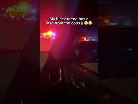 My black friend had ptsd from cops 😭 #funny #relatablepost #viral #comedy #funnyvideos #relatable