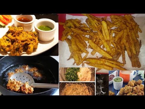 Crispy fried chips| pakory with green chilli chatni Recipe in urdu/ Hindi