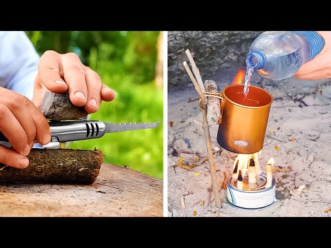 🌲🔥 ¡Trucos de supervivencia esenciales para cuando estás atrapado en la naturaleza! 🧭💪