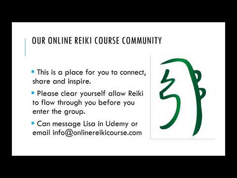 Our Online Reiki Course Community Facebook Group