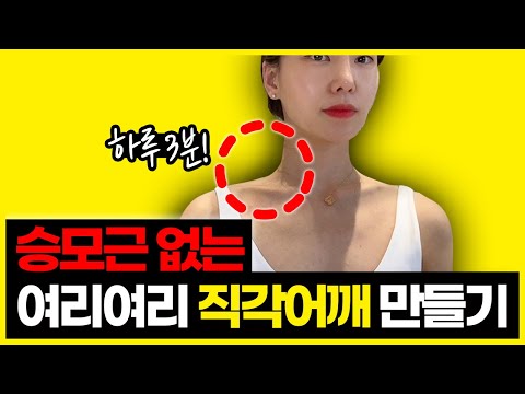 초간단! 승모근 없애는 운동. 직각어깨 스트레칭