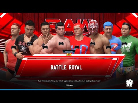 WWE 2K2K24: AWA Monday night dawn: 8 Man battle royal