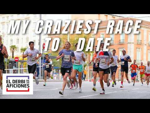 How Fast Can I Run this Downhill 10k? Madrid Derbi de las Aficiones 2024 Race Vlog