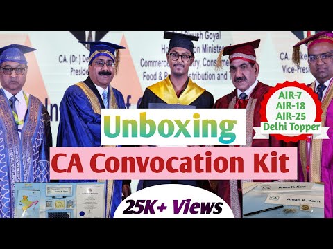 Unboxing of Convocation Kit | ICAI Convocation 2023 |CA Aman Karn|Learn withAman #icai #convocation