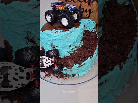 Hot Wheels Monster Truck Cake #hotwheels #monstertruck #viral #shorts